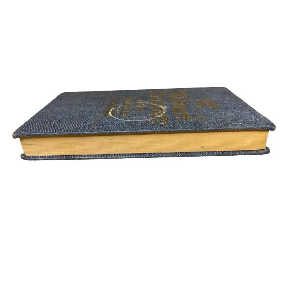 1976 Websters Dictionary Of The American Language Denim Hardcover Book